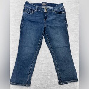 Torrid Jeans Womens 18 Plus Size Blue Super Soft Crop Jegging Stretch Denim